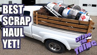 My Biggest Scrap Haul Ever!  Trash Picking Scrap Metal Recycling 26