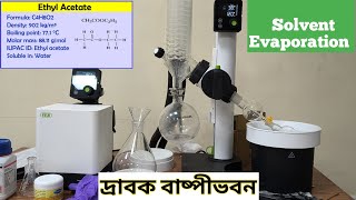 Solvent evaporation | দ্রাবক বাষ্পীভবন , Lab experiment, Lab instruments| BUCHI ROTAVAPOR R-80