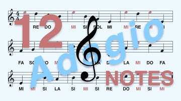 How to Read Mi in 1 Min (Treble Clef, 12 notes) - Do Re... Si (Fixed Do), Adagio (Slow)