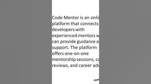 What is AI Code Mentor #code #explanation #mentor