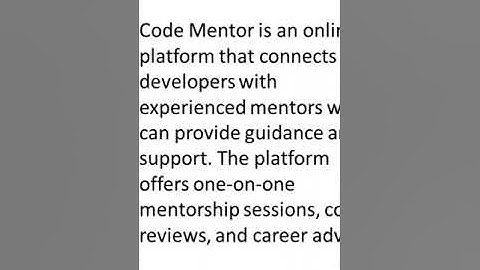 What is AI Code Mentor #code #explanation #mentor