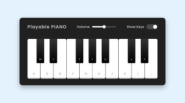 🎹 Build A Playable PIANO in HTML CSS & JavaScript | Virtual Piano in JavaScript