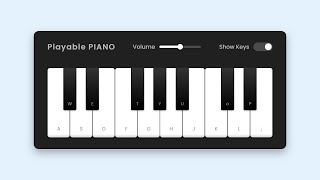 Build A Playable PIANO in HTML CSS & JavaScript | Virtual Piano 🎹 in JavaScript screenshot 5