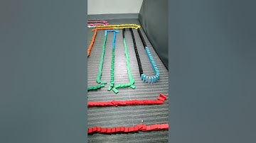 🇵🇭 Longest Domino Line (1200 Dominoes) #Design #Build #Topple #Shorts #H5DC