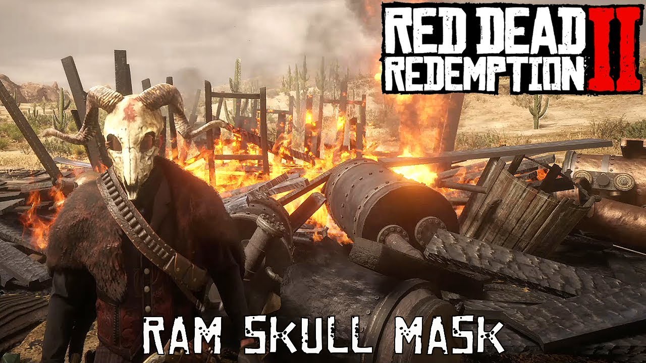 Red Dead Redemption 2 Ram Skull Mask YouTube