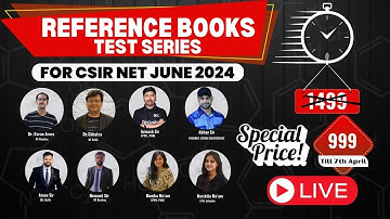 Reference Books Test Series for CSIR NET June 2024 | CSIR NET Chemistry Preparation