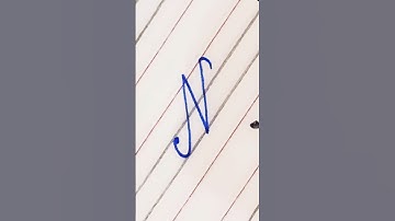 "N" beautiful cursive handwriting #handwriting #calligraphy #sahadathandwriting