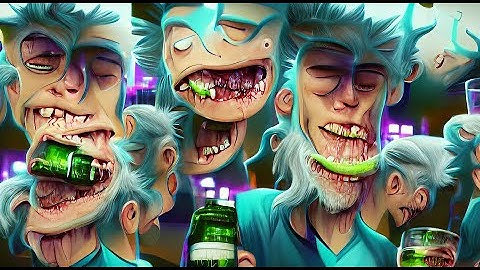 Artificial Nightmares : Rick Sanchez Is Human || Pytti VQGAN AI Art Video [4K 60 FPS]