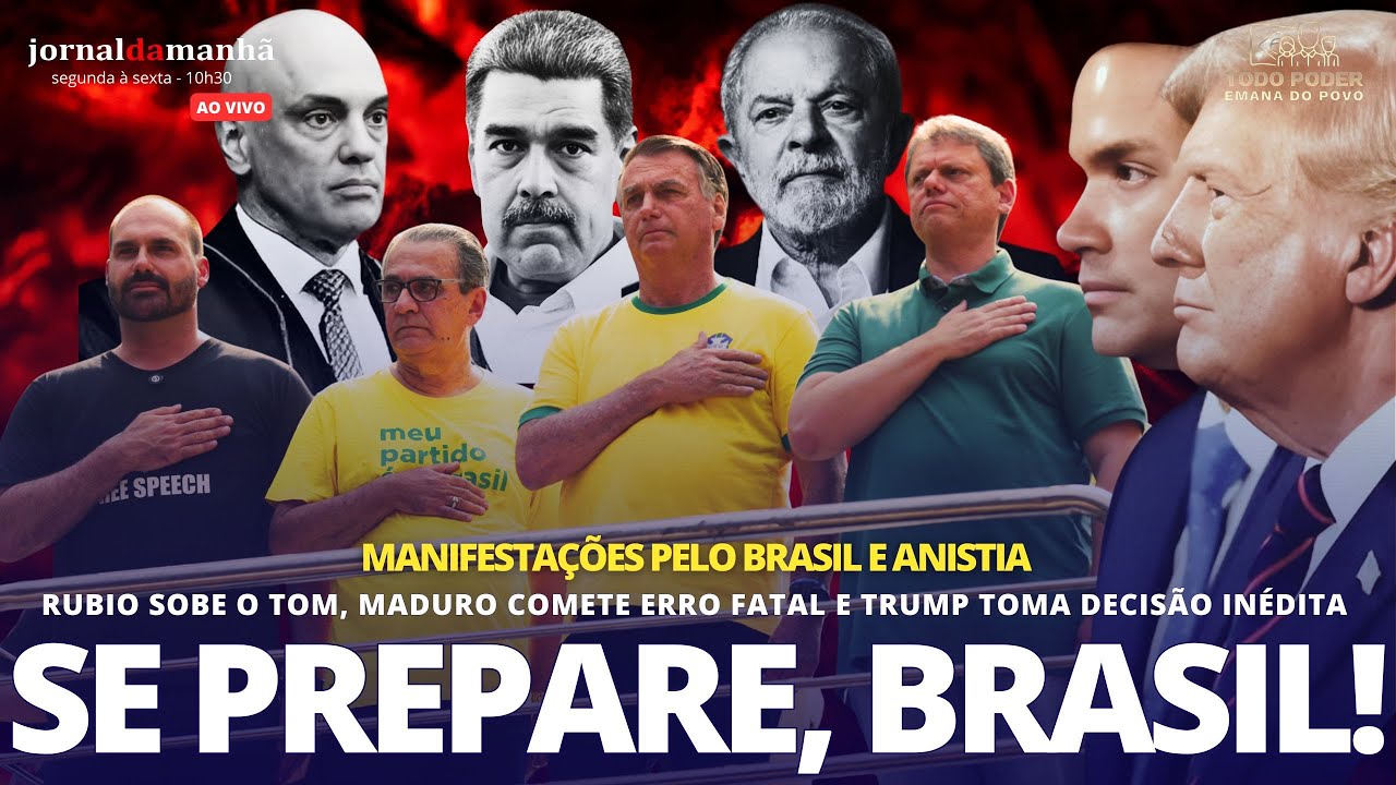 ANISTIA, MANIFESTAÇÕES: DECISÃO DE TRUMP ENCURRALA MADURO E REPERCUTE NO BRASIL