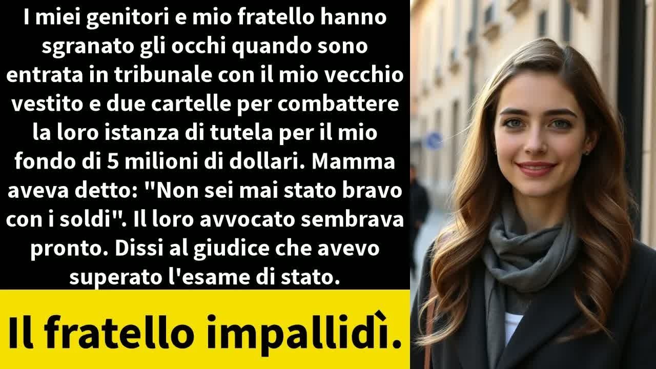 "Ho superato l'esame di abilitazione." Queste tre parole, pronunciate davanti al giudice, fecero diventare mio fratello bianco come un lenzuolo. Fino a quella mattina, la mia famiglia mi aveva...