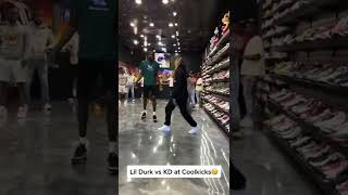 Lil Durk vs Kevin Durant at Coolkicks! 😨 | #shorts