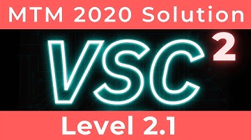 VSC2 - Level 2.1 solution of Master the Mainframe 2020 | IBM MTM 2020
