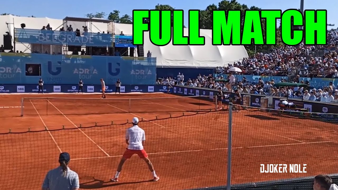 Novak Djokovic Vs Alexander Zverev Full Match Adria Tour 2020 1080p 60fps Youtube
