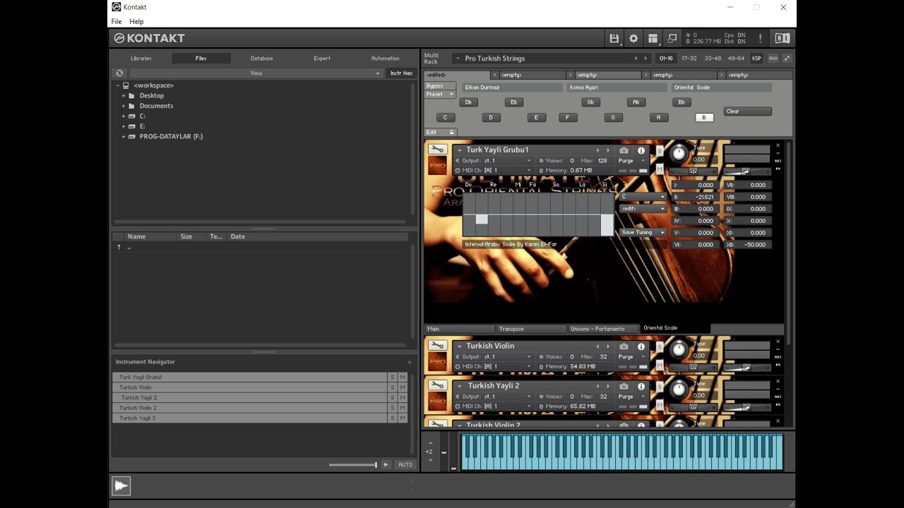 Multi Oriental (Arabic Scale ) Native Instrument Kontakt - YouTube