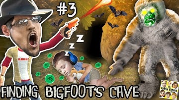 FINDING BIG FOOTS CAVE w/ SLEEPY CHASE Prank! FGTEEV #3 - FREE ROBLOX ROBUX TRAP! HAHA