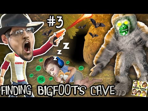 Finding Big Foots Cave W Sleepy Chase Prank Fgteev 3 Free Roblox Robux Trap Haha Youtube - finding bigfoot 111 roblox