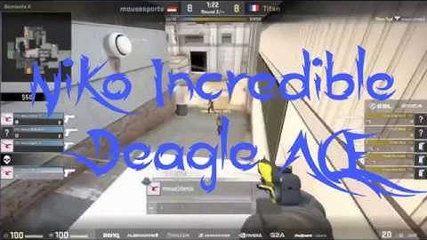 NiKo INCREDIBLE DEAGLE ACE! - mousesports vs TITAN -