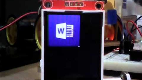 1.8" TFT LCD with femtoduino Picture viewer