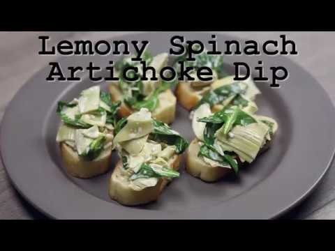 Lemony Spinach Artichoke Dip