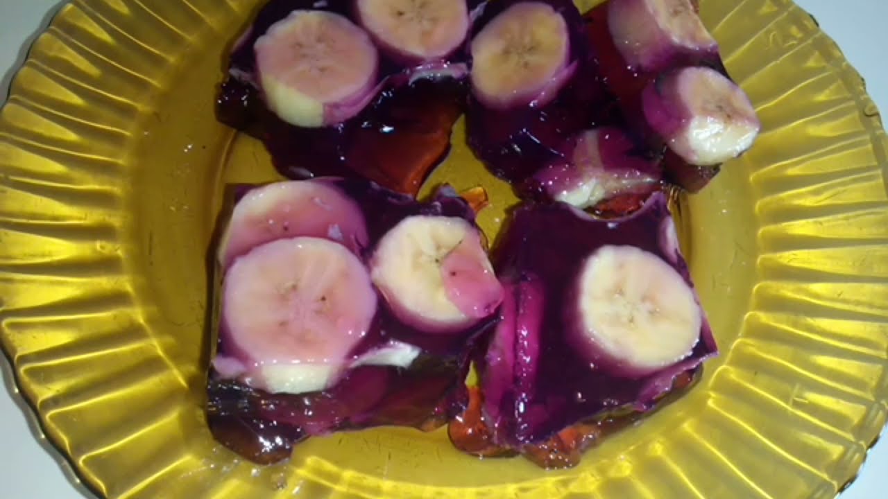 GELATINA COM BANANA 😋
