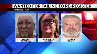 Convicted sex offenders wanted for failing to re-register