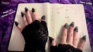 ASMR - Flip through the Magic of I Dream Journal - DMMASMR #asmr #paperasmr #bookasmr #relax #sleep