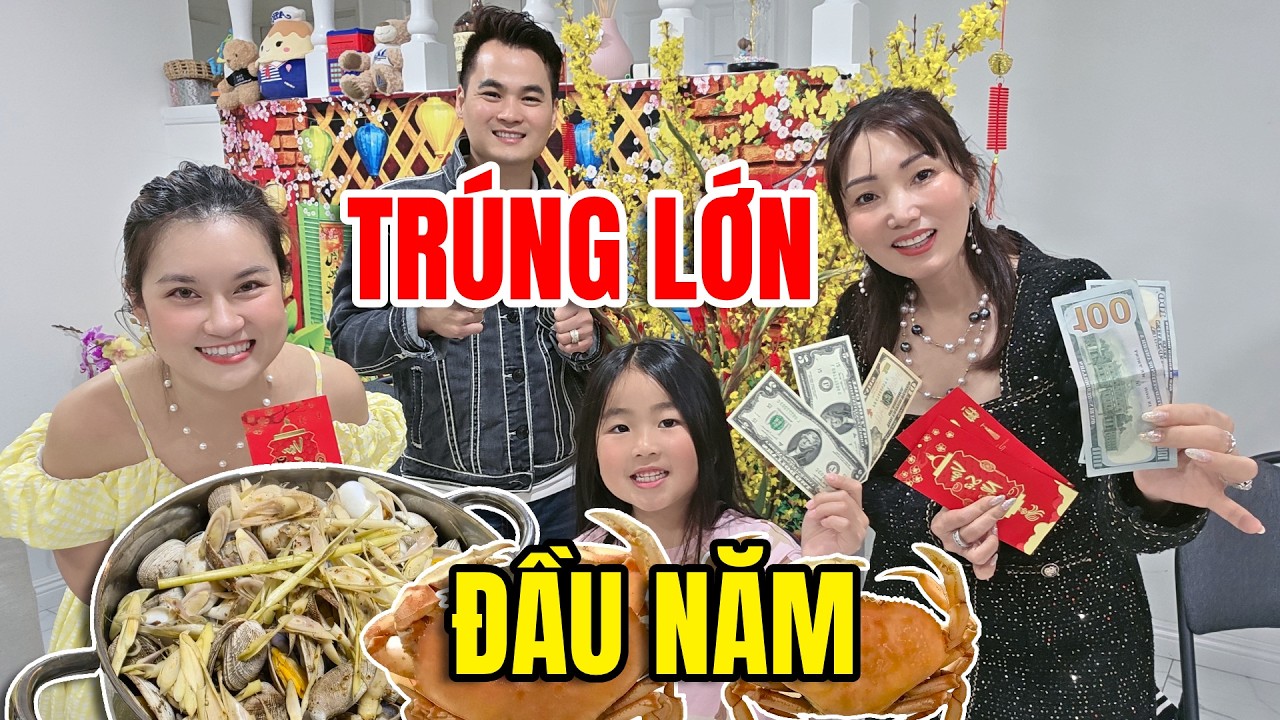 Đầu Năm Trúng Lớn - Ăn Tiệc Tất Niên ở Nhà Bạn Toàn Hải Sản Tươi, Ngon Bốc Thăm Lì Xì Thắng Bất Ngờ