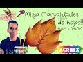 Como pintar una hoja de otoño por Hugo Espinosa