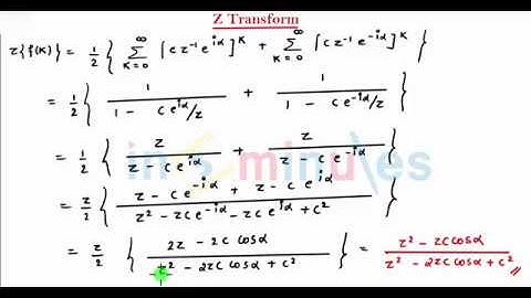 M6 | 11 | Z transform (only for Computer/IT)_Properties and sum - (Part_1)_(Part_2)