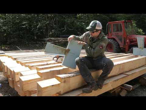 Dovetail Log Cabin - Cutting Dovetail Notches