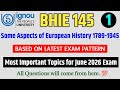 BHIE 145 Important Questions June 2026 Exam | BHIE 145 Question Paper June 2026 | BHIE 145 Paper 