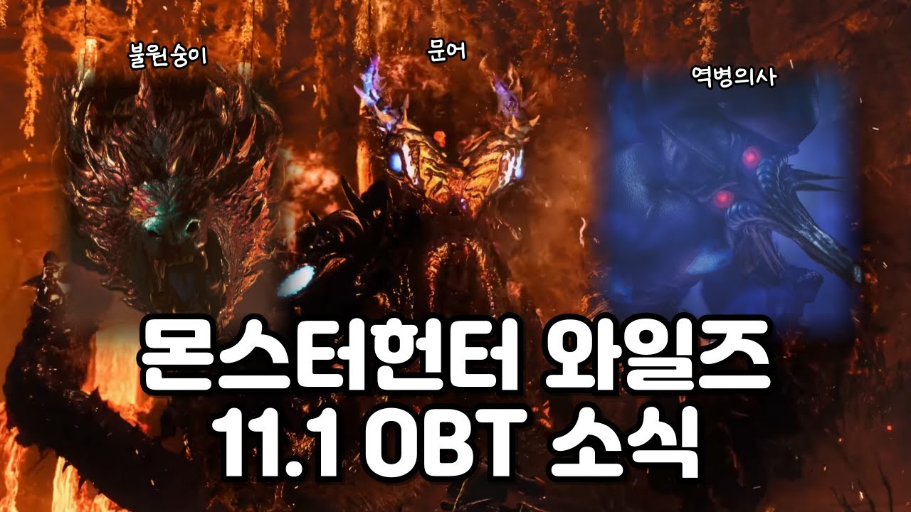 11.1 OBT 시작하는 몬헌, 다른 게임들 긴장 좀 해야겠네??! [몬스터헌터 와일즈] Monster Hunter Wilds