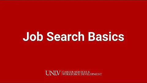Job Search Basics | UNLV Career Services and Workforce Development