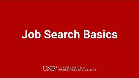 Job Search Basics | UNLV Career Services and Workforce Development