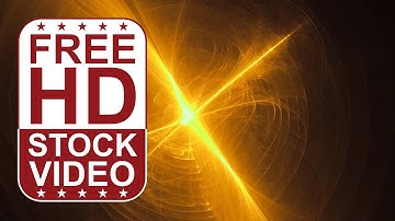 Free Stock Videos – abstract gold ethereal waves moving randomly on black BG 2D animation