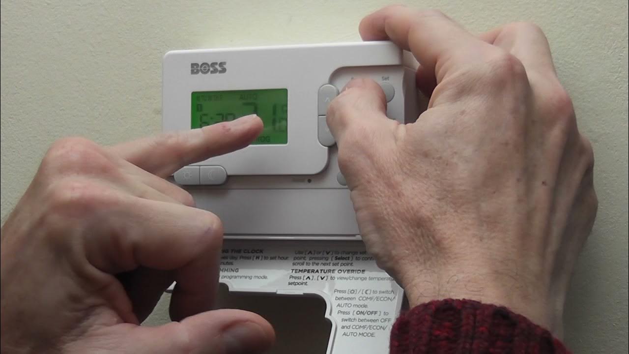 How to set Boss Controller for central heating system. YouTube