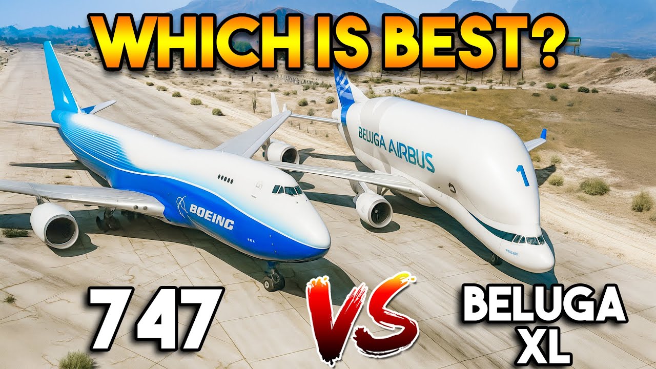 GTA 5 ENHANCED : BOEING 747 VEHICLE VS BELUGA XL (WHICH IS BEST PLANE?)