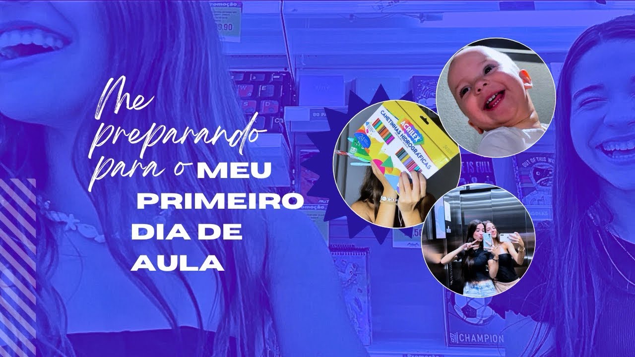 Me preparando para o meu primeiro dia de aula de 2026!