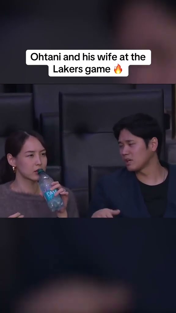 Shohei Ohtani at the Lakers game ?