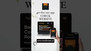 Download TruckRoute.AI for free on App Store &amp; Google Play 🚛✨ Visit TruckRoute.ai to learn more!