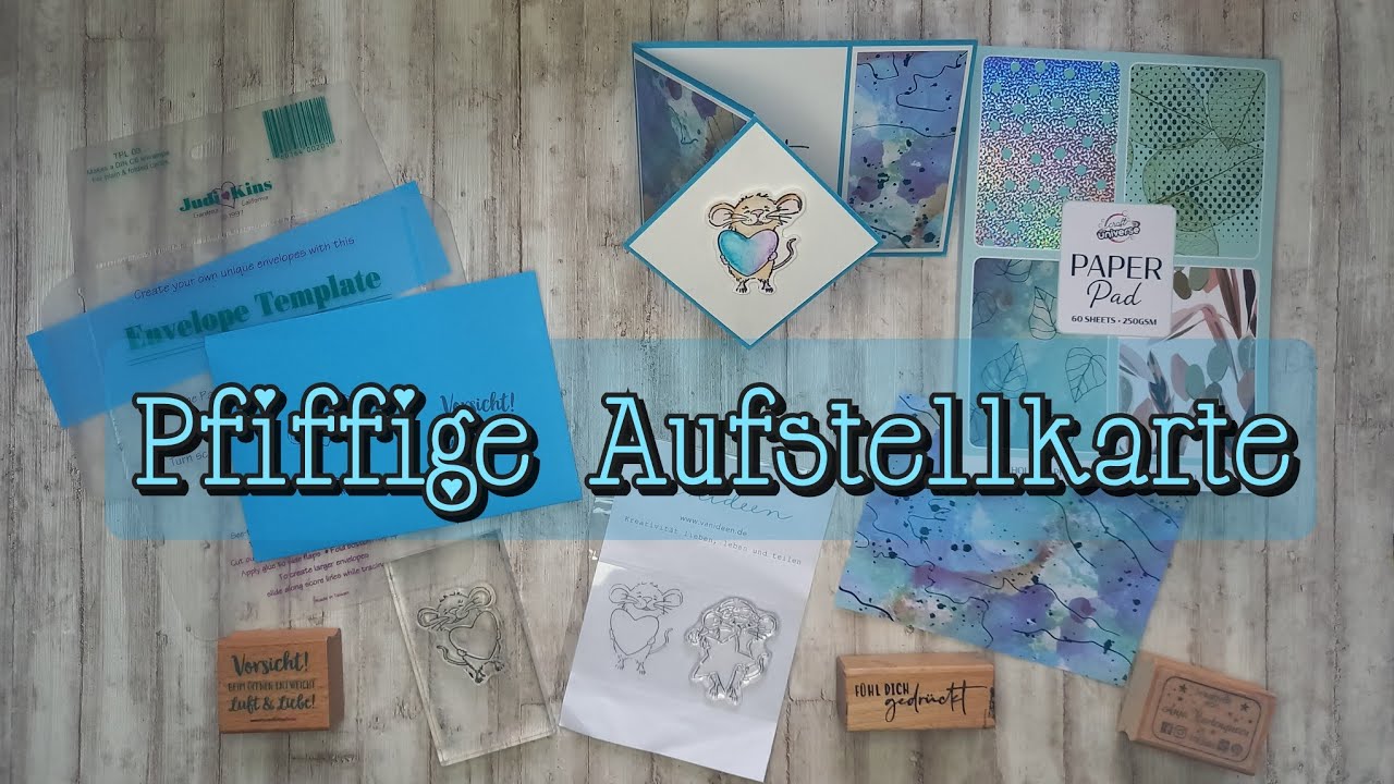 Mit Action- Block eine pfiffige Geburtstagskarte basteln + Vorstellung Lui von vanideen ♡