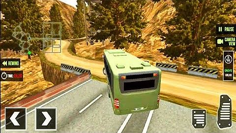 Offroad Army Bus Driving Simulator 2021 || Uphill Army Bus Driving Android Gameplay 💥💥