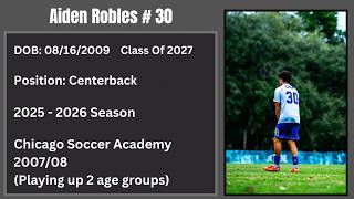Aiden Robles 2025 - 2026 Season Highlight Video