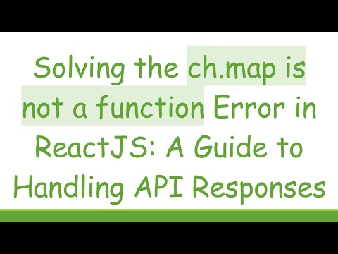 Solving the ch.map
