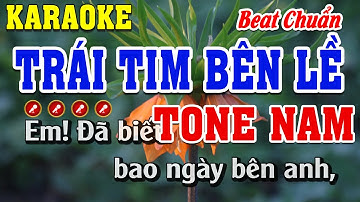 Trái Tim Bên Lề Karaoke Tone Nam Beat Chuẩn | Đình Long Karaoke