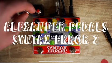 Writing With the Alexander Pedals: Syntax Error 2 (Feat. Emily Harpist)
