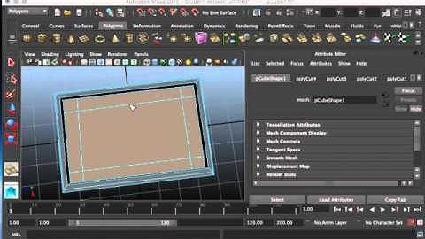 Intro to Maya 3d Modeling Part 1 - Table and Chair