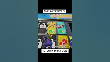 HOW TO UNLOCK THE NEON SNIPER IN 1V1 WITH EVERY GUN! - DROPPER TUTORIAL #shorts #fortnite #hivemaps