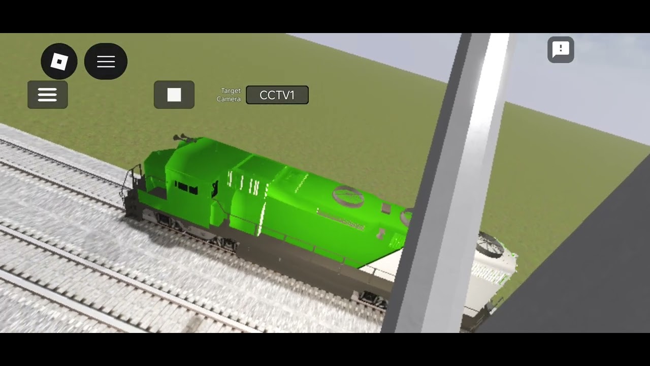 CCTV view of the Rainford Train Derailment: Number 1