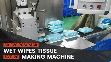 Fully Automatic Wet Wipes Production Line - Making Packaging and Lid Applicator